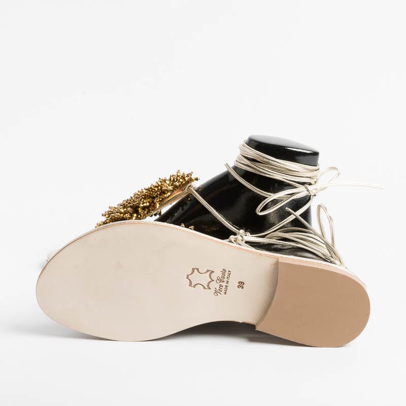PAOLA FIORENZA - Sandali Bassi Infradito - SS2346 Oro Scarpe Donna PAOLA FIORENZA