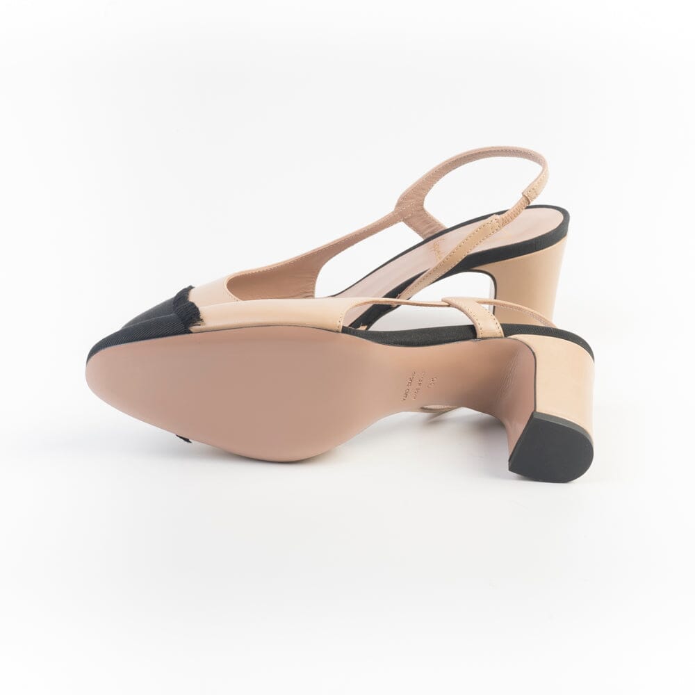 ROBERTO FESTA - Sling Back - FICUS - Bicolor Nero Beige Scarpe Donna Roberto Festa