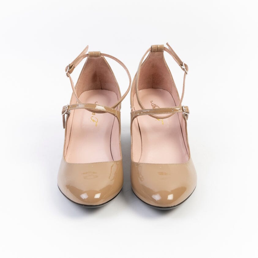 ANNA F. - Mary Jane - 1678 - Vernice Tortora Scarpe Donna Anna F.