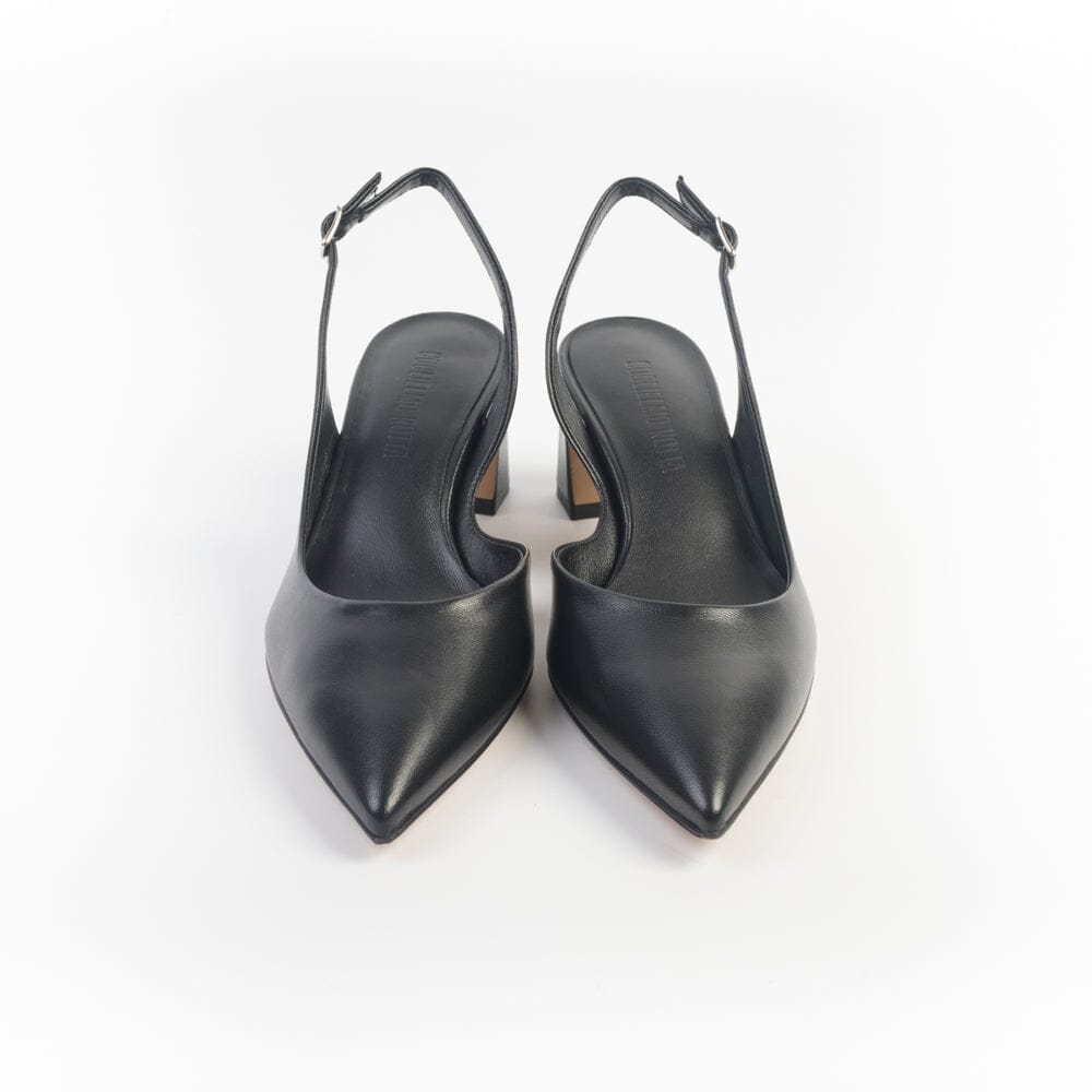 GUGLIELMO ROTTA - Sling Back - Alvin - Nappa Nero Scarpe Donna GUGLIELMO ROTTA