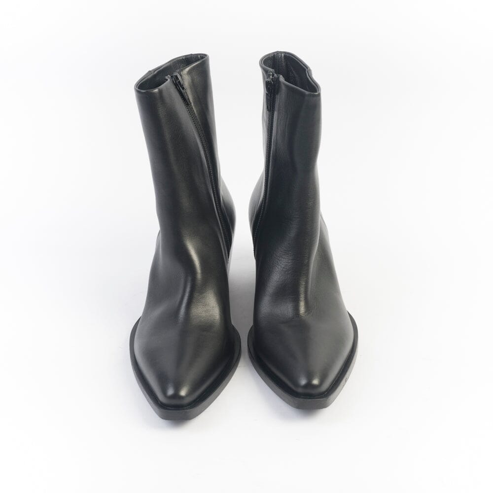 STRATEGIA - Stivaletto Texano A5801 - Nero Natur Zip Scarpe Donna Strategia