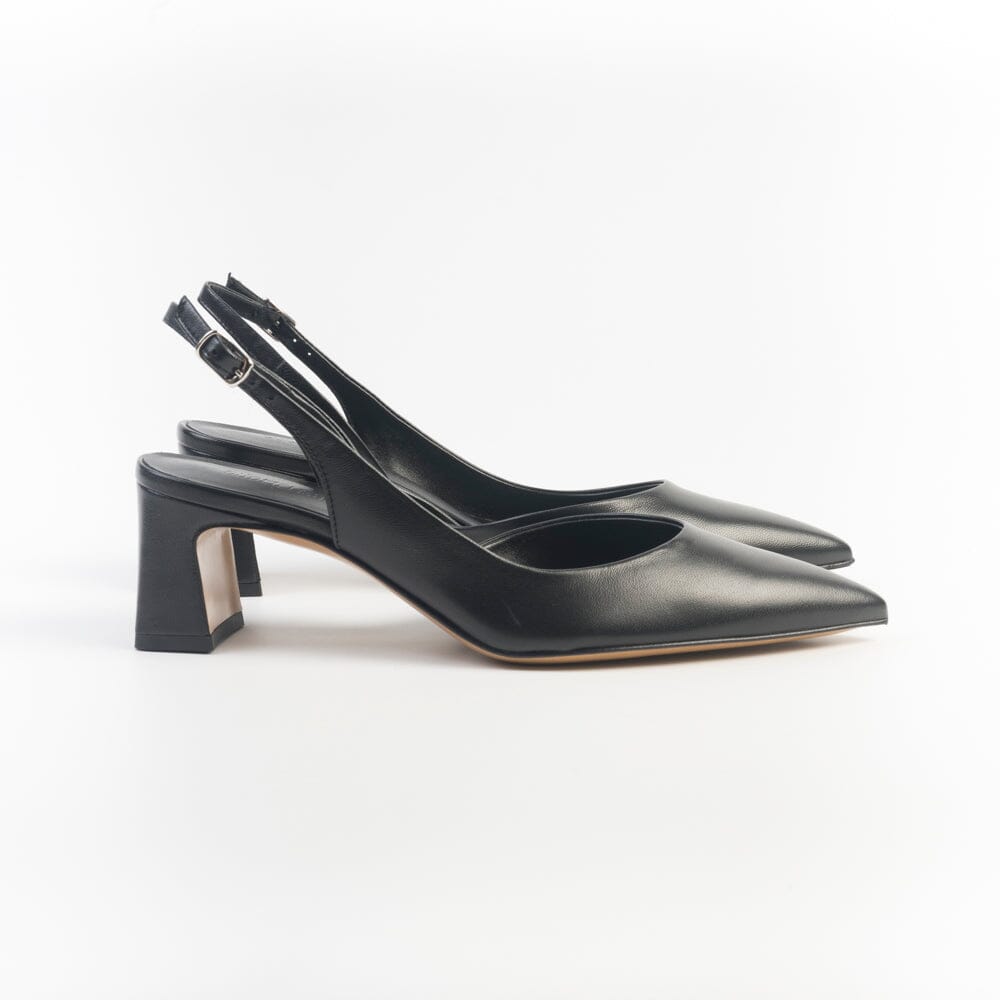GUGLIELMO ROTTA - Sling Back - Alvin - Nappa Nero Scarpe Donna GUGLIELMO ROTTA