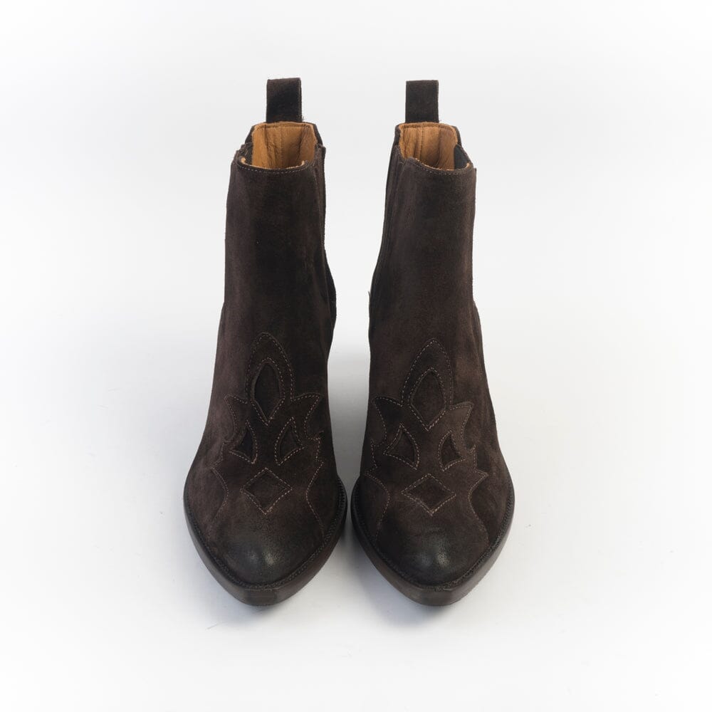 CAPPELLETTOSHOP - Stivaletto Texano 9500 - Sayo Caffè Scarpe Donna CAPPELLETTO 1948