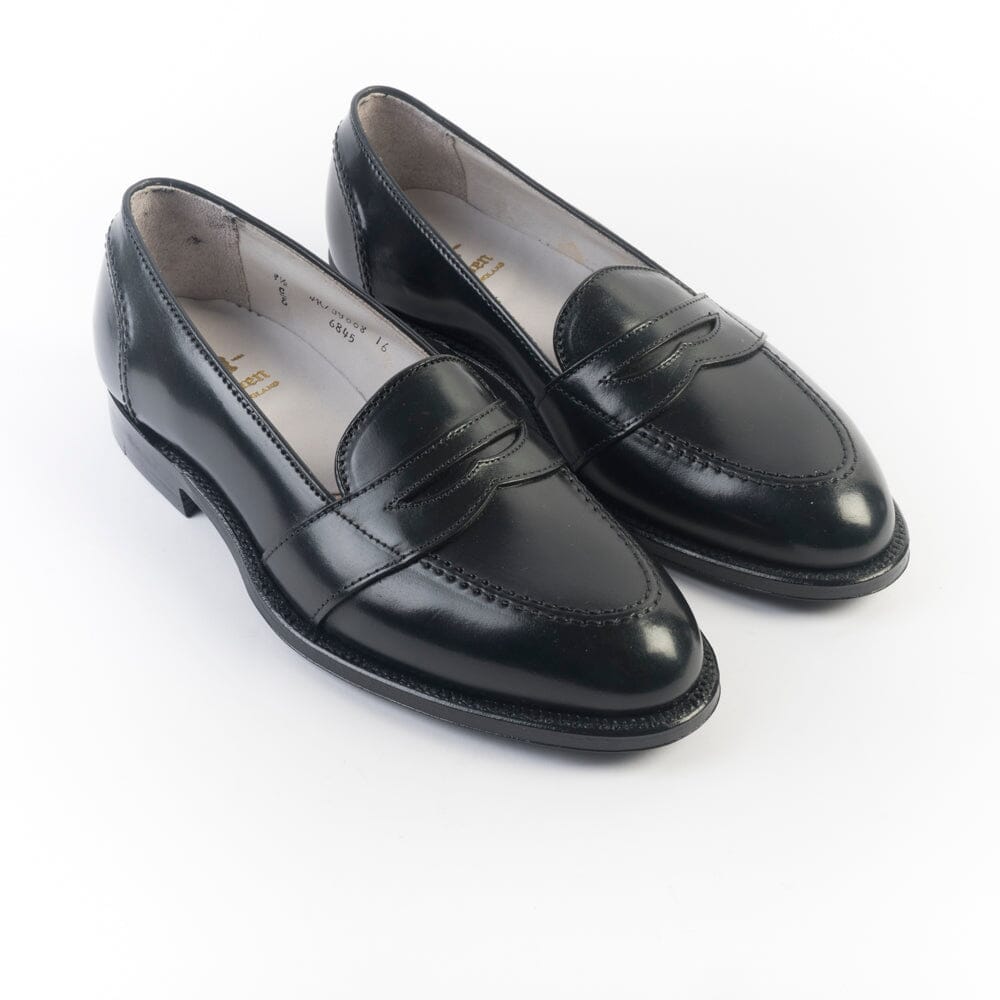 ALDEN - 6845 - Mocassino Full Strap - Cordovan Nero Scarpe Uomo Alden