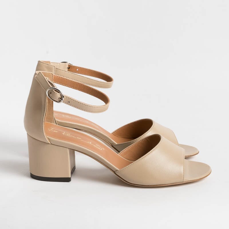 VIA ROMA 15 - Sandalo- 3065 - Nappa Nude Scarpe Donna Via Roma 15