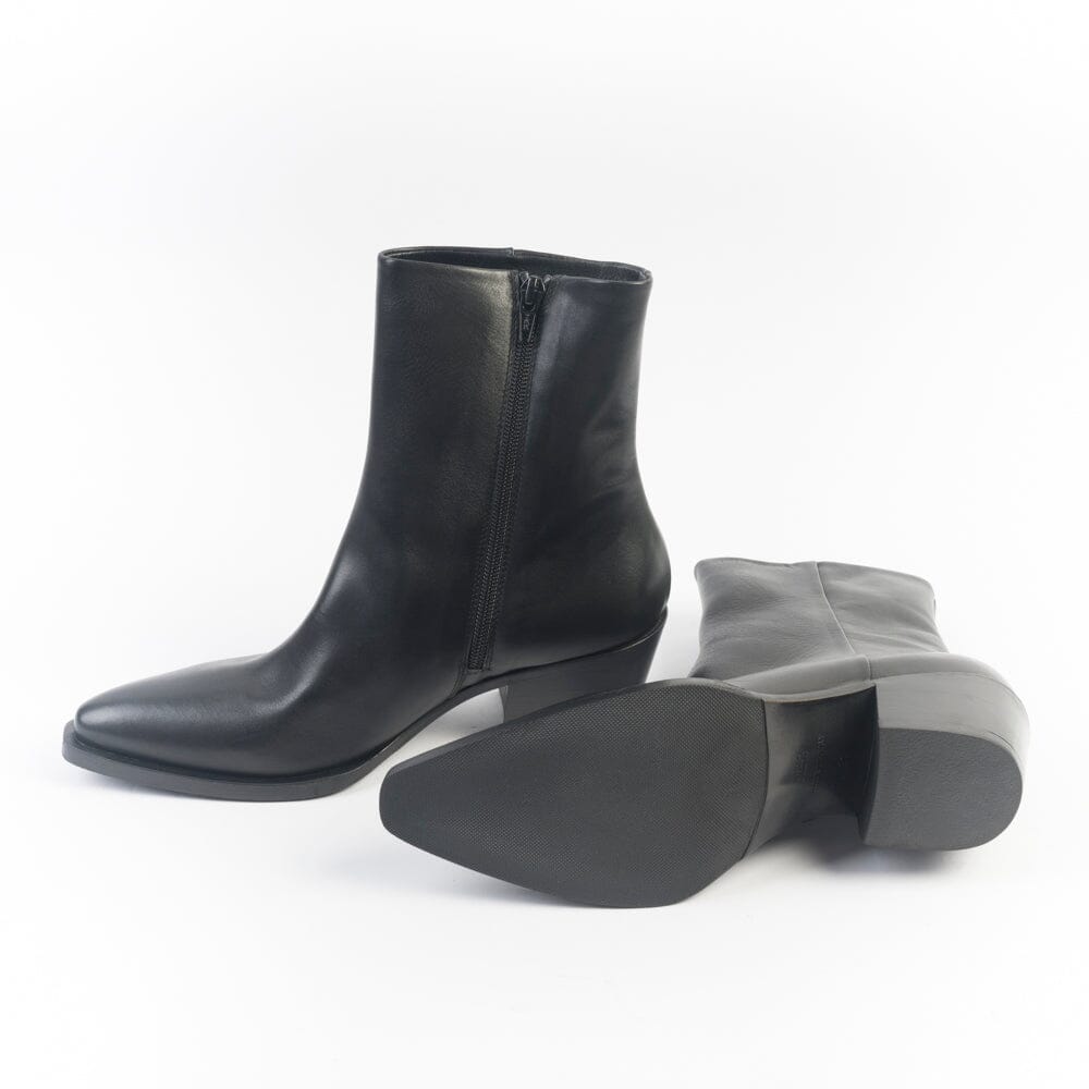 STRATEGIA - Stivaletto Texano A5801 - Nero Natur Zip Scarpe Donna Strategia