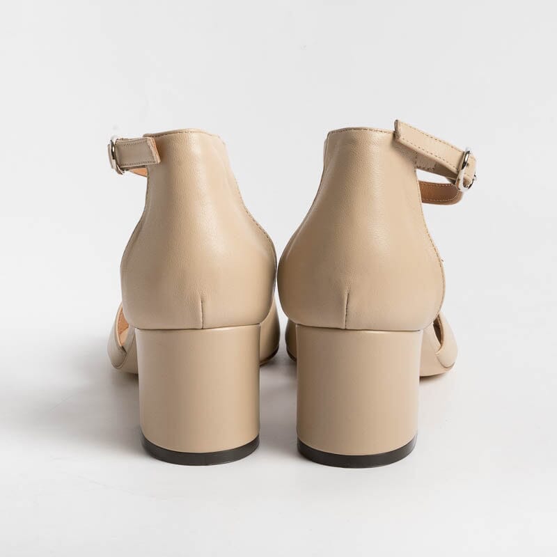 VIA ROMA 15 - Sandalo- 3065 - Nappa Nude Scarpe Donna Via Roma 15