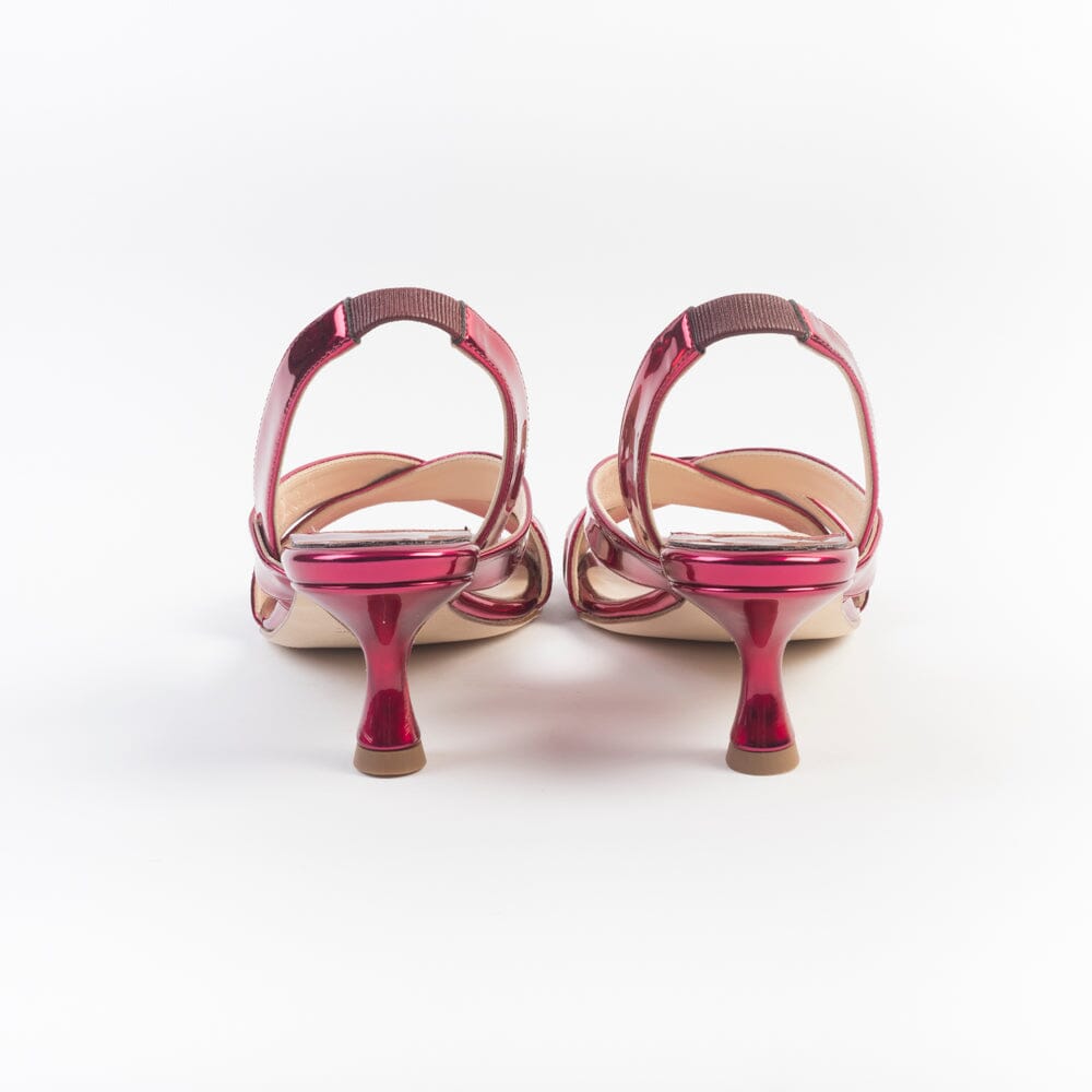 ANNA F. - Sandali con Tacco - 3800 - Rosso Specchio Scarpe Donna Anna F.