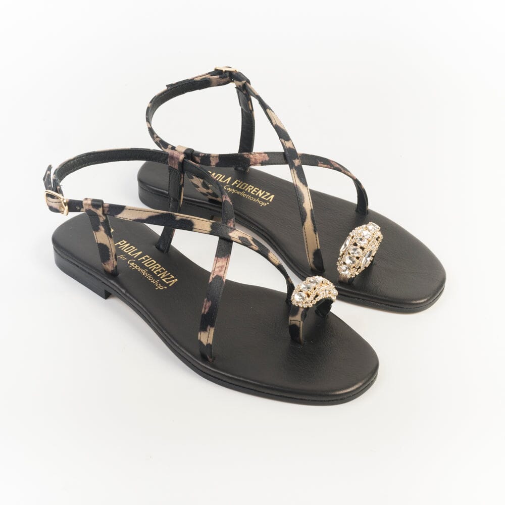 PAOLA FIORENZA - Sandali bassi - PS407B - Raso Scarpe Donna PAOLA FIORENZA