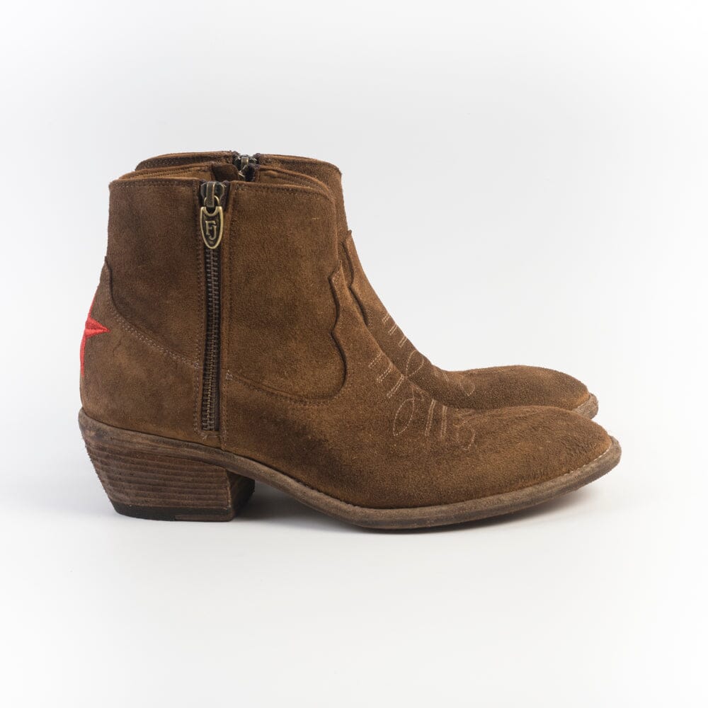 FAUZIAN JEUNESSE - Texano 3205 - Sughero - Cuoio Stella Rossa Scarpe Donna FAUZIAN JEUNESSE - Collezione Donna