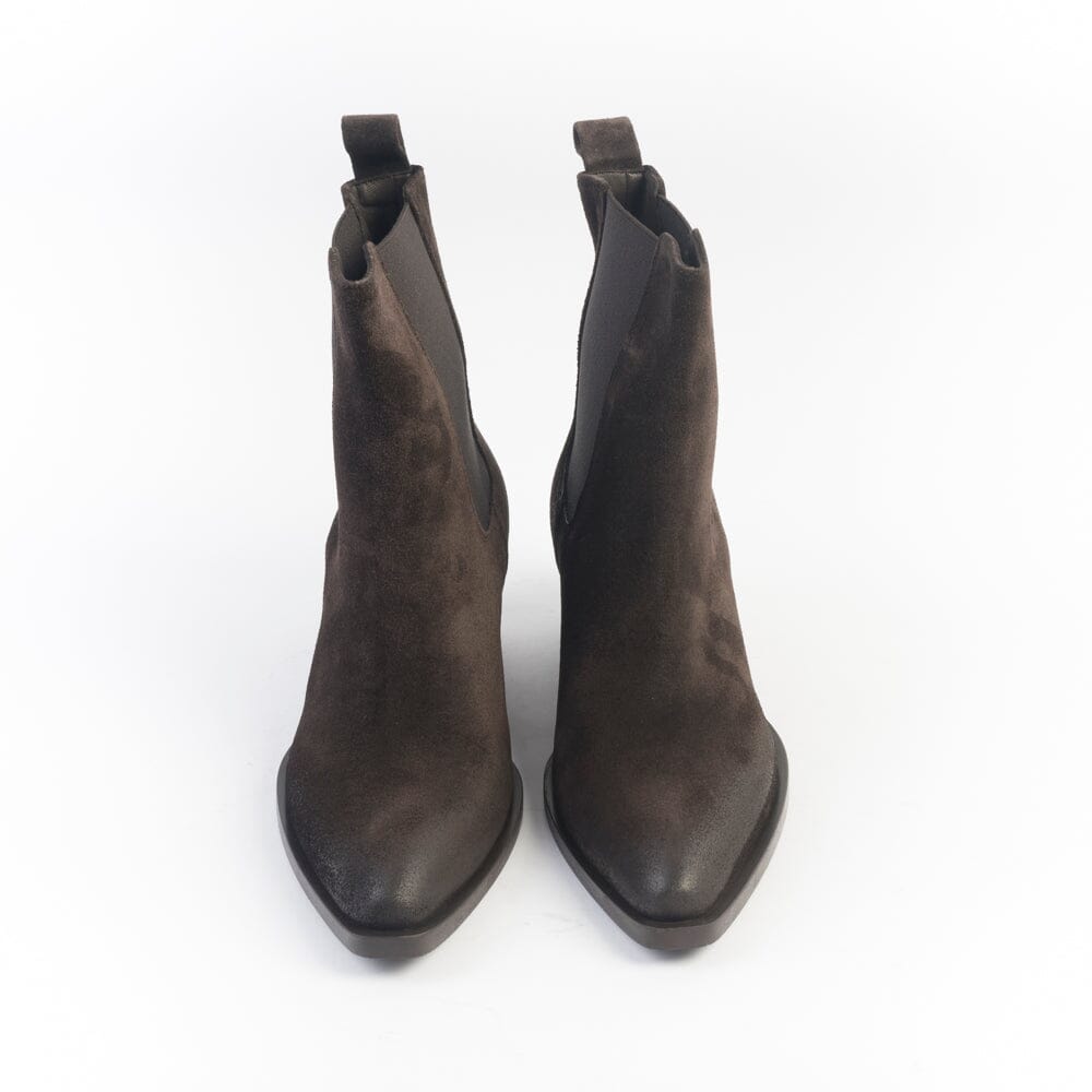 STRATEGIA - Stivaletto Texano - A5812 - Velour Ebano Scarpe Donna Strategia