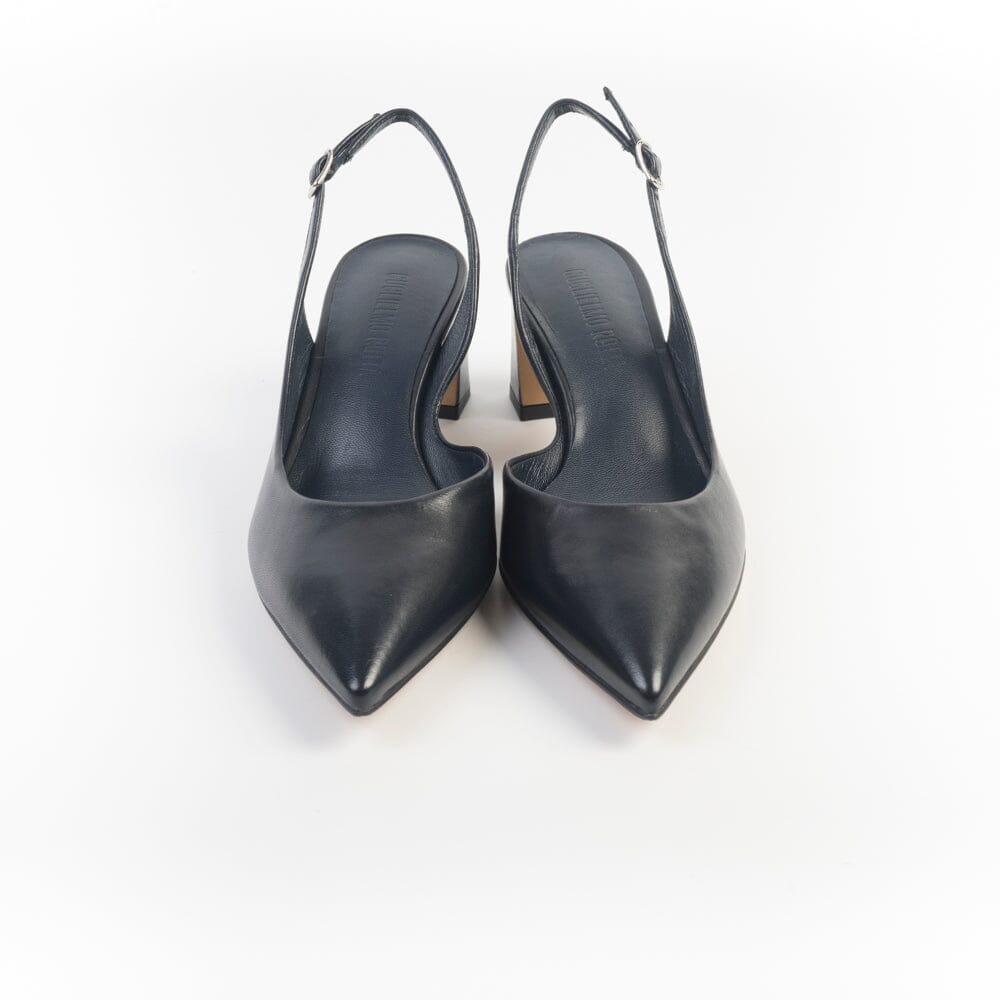 GUGLIELMO ROTTA - Sling Back - Alvin - Nappa Blu Scarpe Donna GUGLIELMO ROTTA