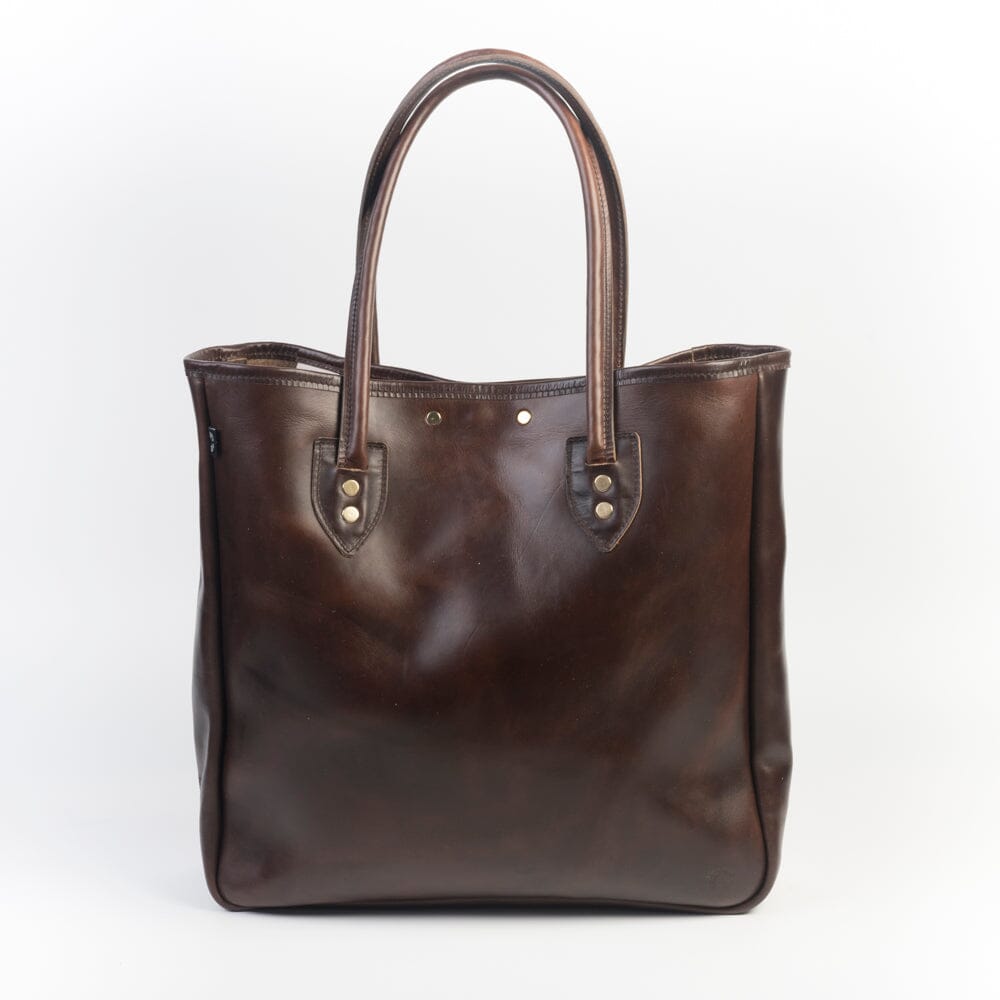 CROOTS ENGLAND - BORSA UOMO FIELD TOTE CXL01 - Horween Dark Brown Borse CROOTS ENGLAND