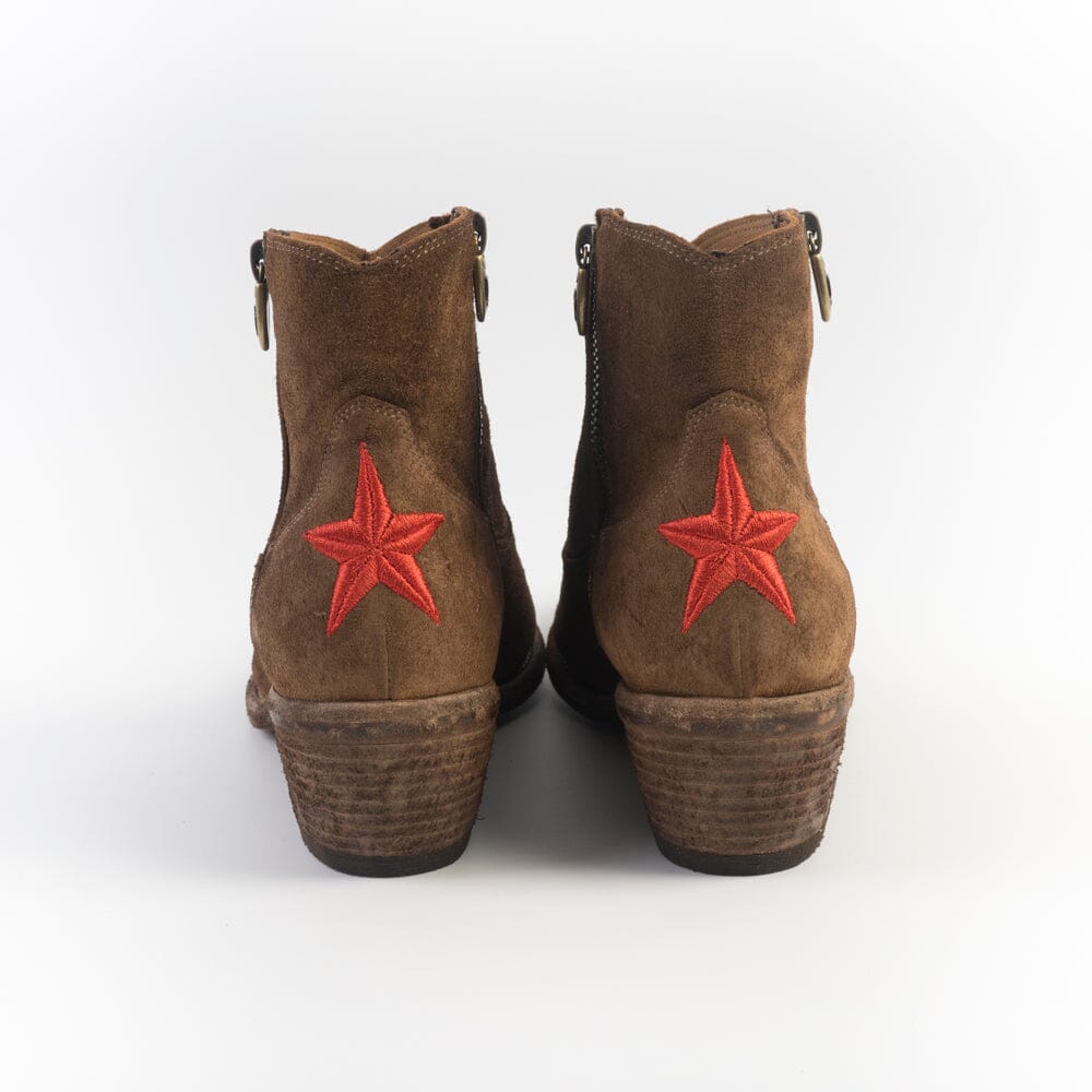 FAUZIAN JEUNESSE - Texano 3205 - Sughero - Cuoio Stella Rossa Scarpe Donna FAUZIAN JEUNESSE - Collezione Donna