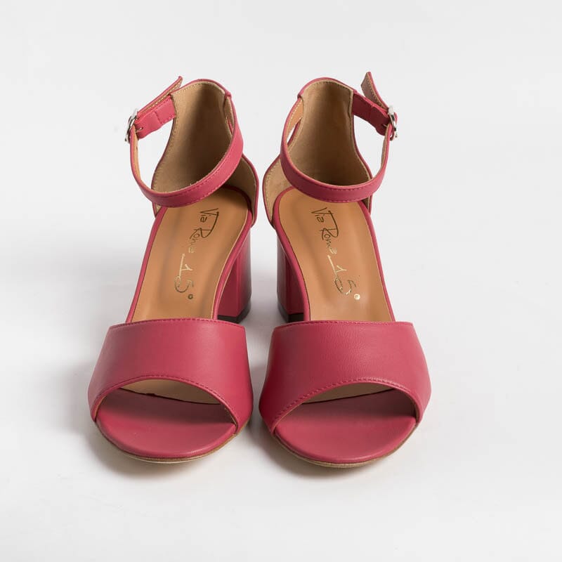 VIA ROMA 15 - Sandalo - 3065 - Nappa Fragola Scarpe Donna Via Roma 15