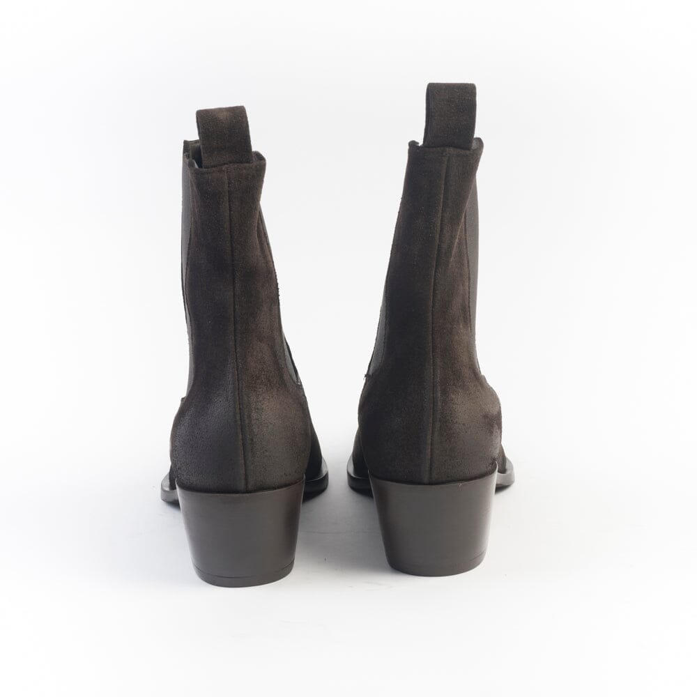 STRATEGIA - Stivaletto Texano - A5812 - Velour Ebano Scarpe Donna Strategia