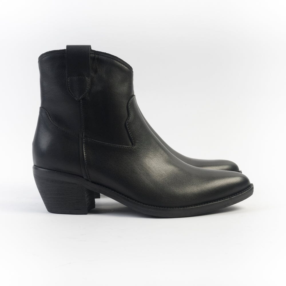 CAPPELLETTOSHOP - Stivaletto Texano 9515 - Nero Scarpe Donna CAPPELLETTO 1948