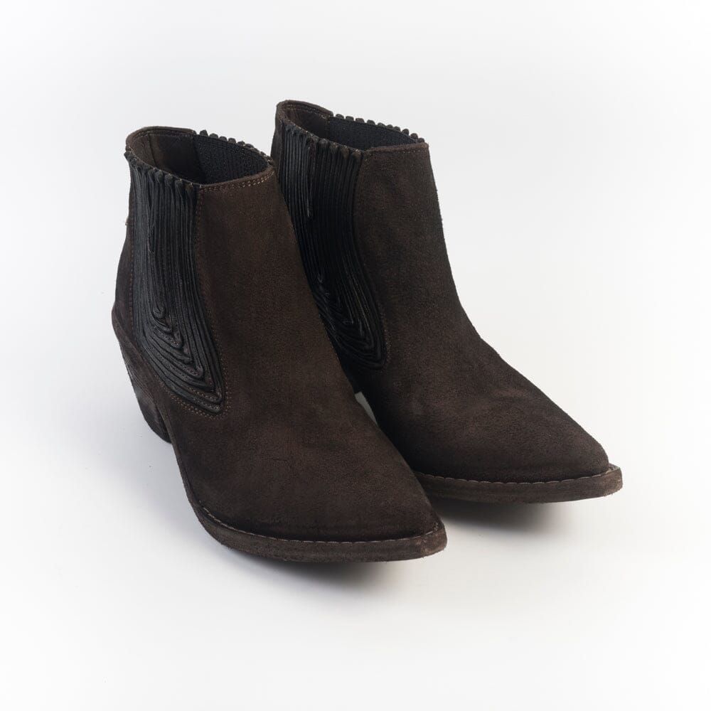 FAUZIAN JEUNESSE - Texano 3208 - Camoscio Ebano Scarpe Donna FAUZIAN JEUNESSE - Collezione Donna
