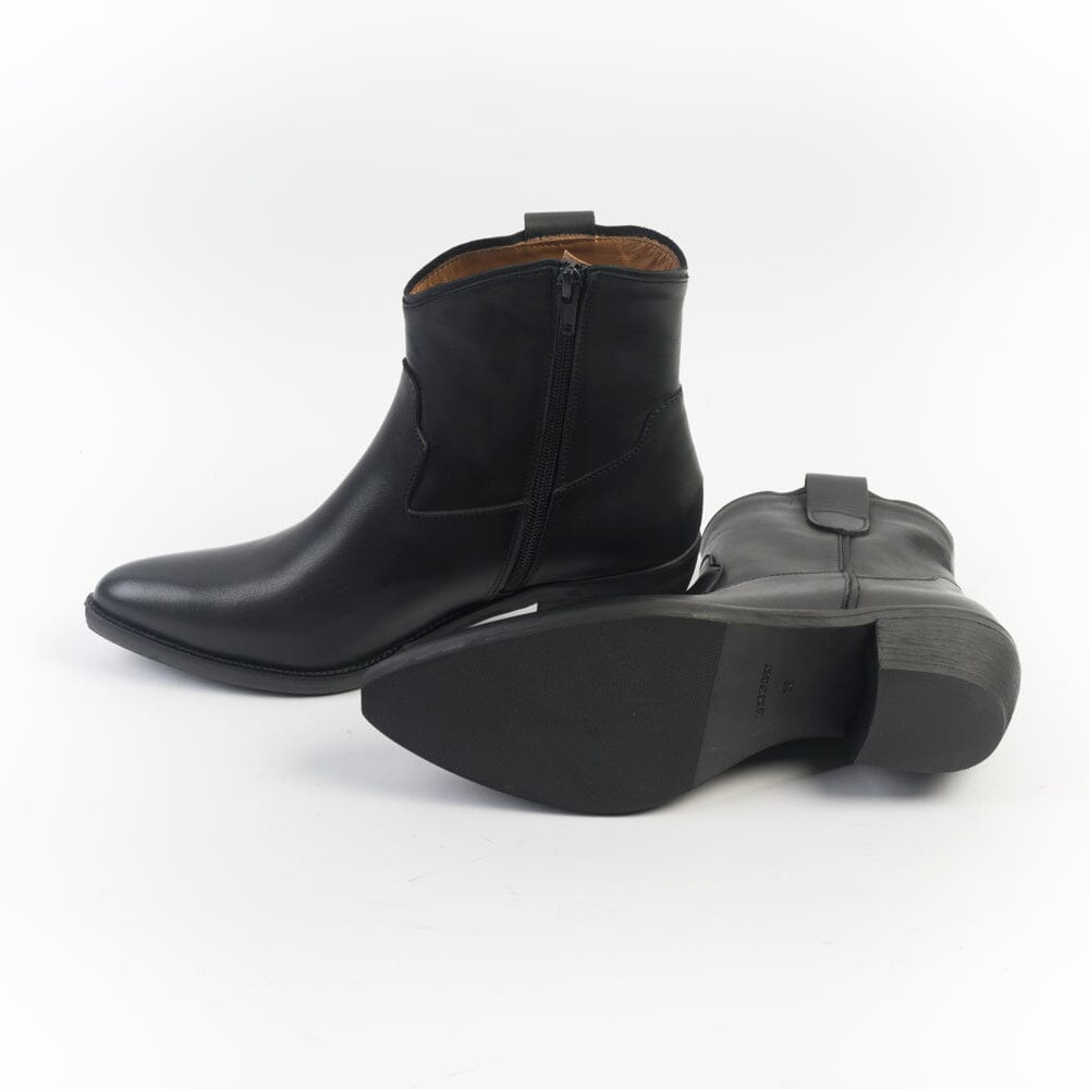 CAPPELLETTOSHOP - Stivaletto Texano 9515 - Nero Scarpe Donna CAPPELLETTO 1948