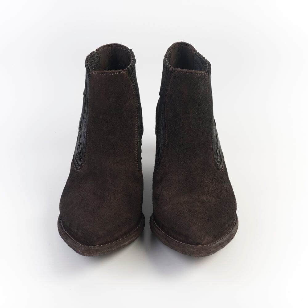 FAUZIAN JEUNESSE - Texano 3208 - Camoscio Ebano Scarpe Donna FAUZIAN JEUNESSE - Collezione Donna