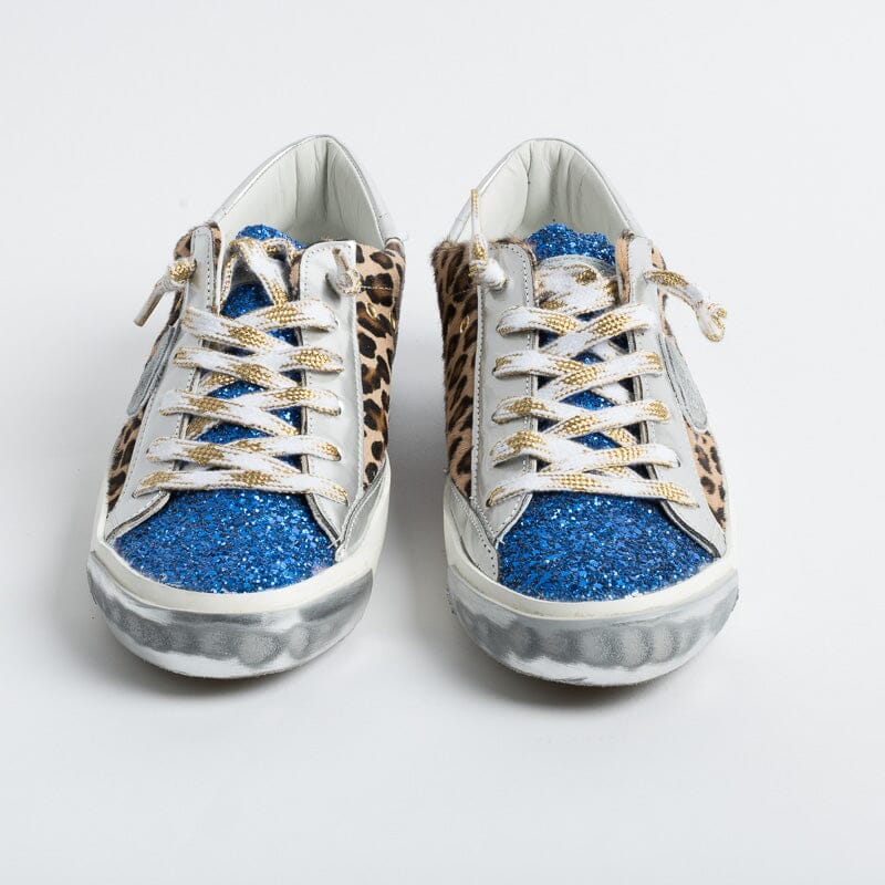 PHILIPPE MODEL - Sneakers PRLD LG01 - ParisX - Leopard Bluette Scarpe Donna Philippe Model Paris