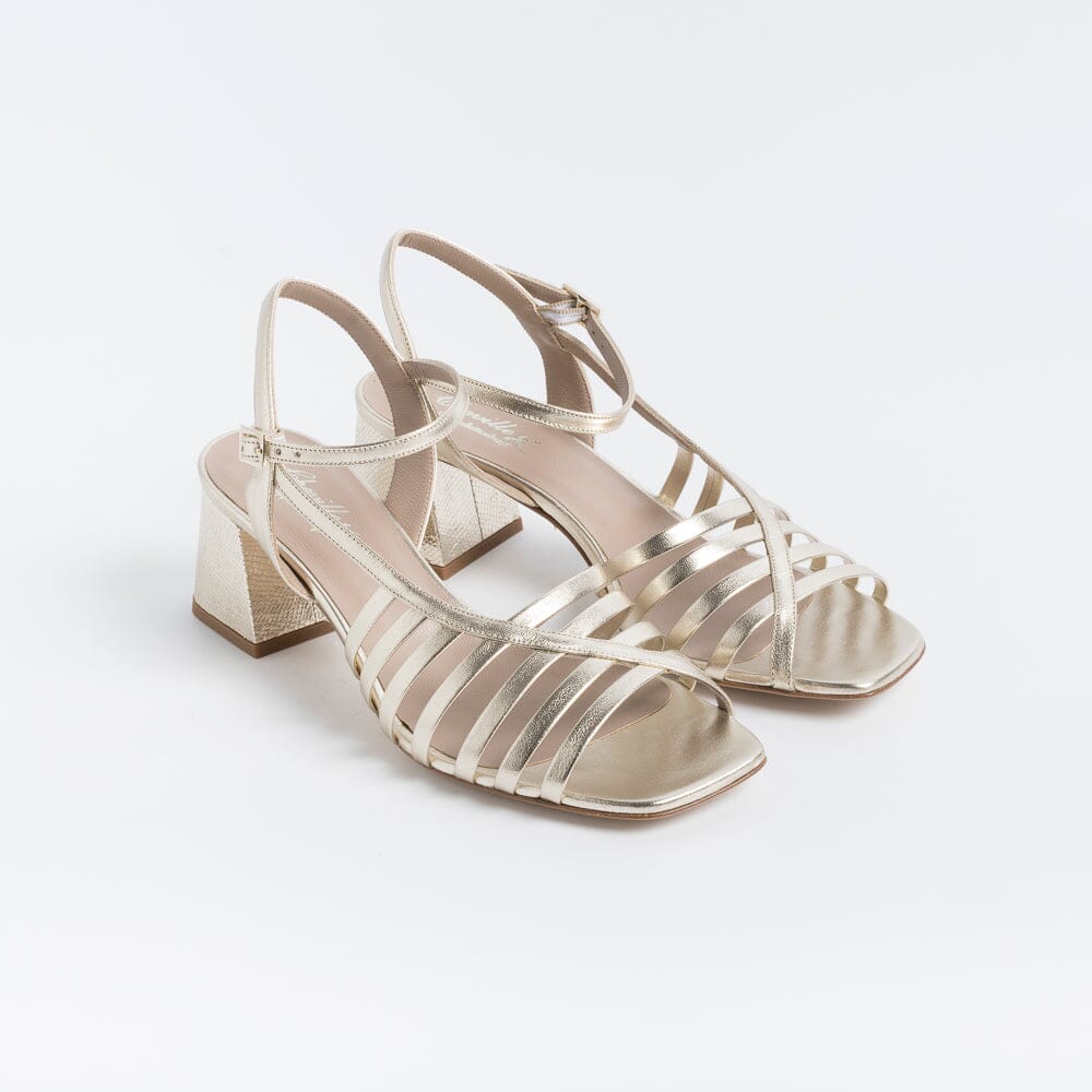 CHEVILLE - Sandali con Tacco - Isotta - Platino Scarpe Donna CHEVILLE
