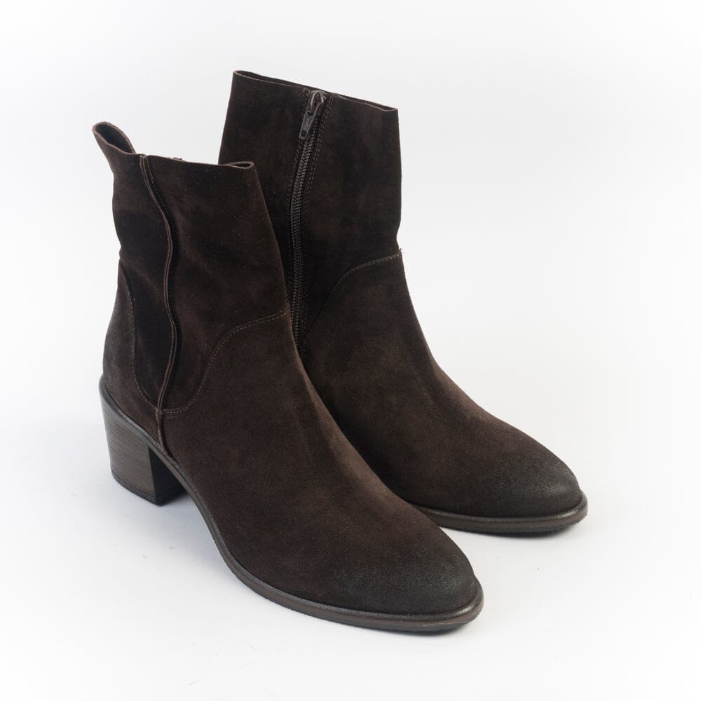 CAPPELLETTOSHOP - Stivaletto Texano 1951 - Sayo Caffè Scarpe Donna CAPPELLETTO 1948