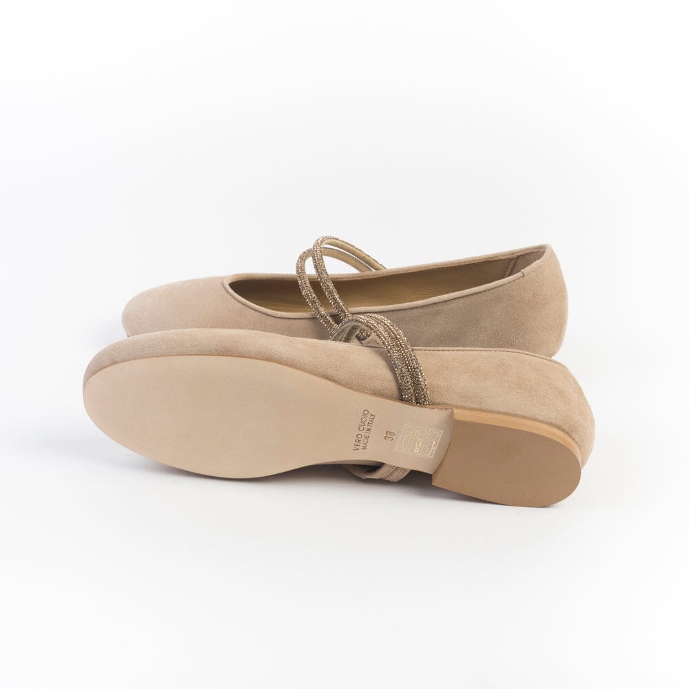 ANNA F. - Mary Jane - 1818 - Camoscio Tortora Scarpe Donna Anna F.