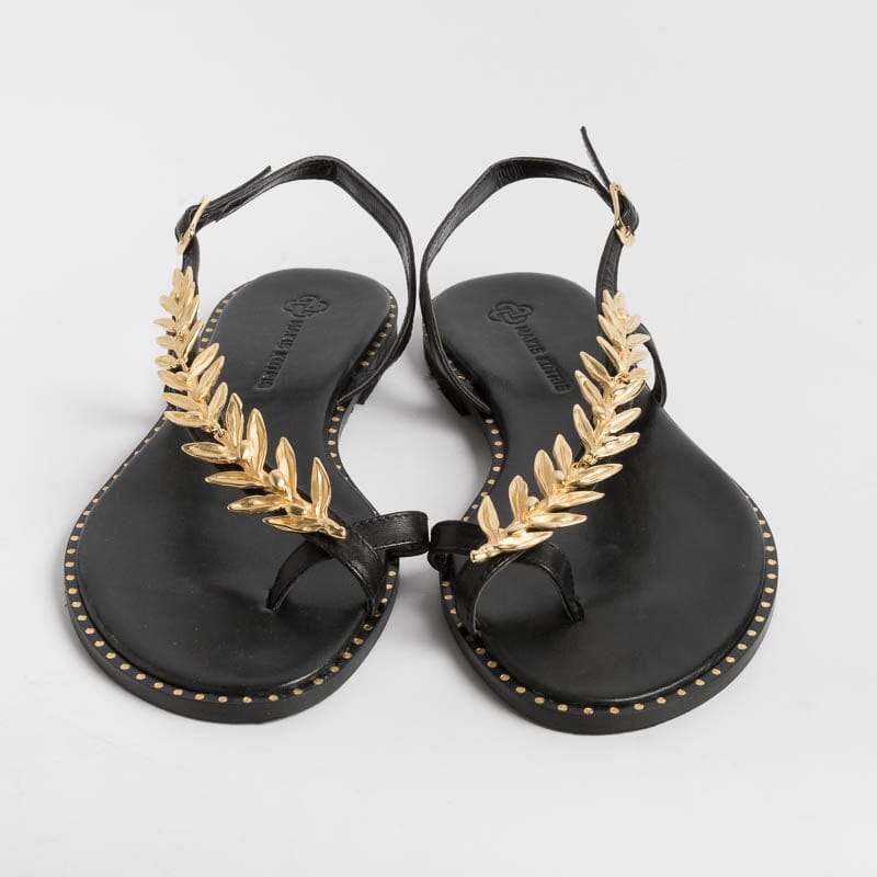 MAKIS KOTRIS - Sandali Bassi infradito K870 - Nero Scarpe Donna MAKIS KOTRIS