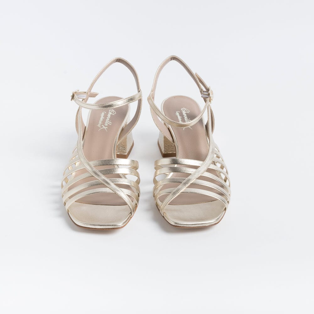 CHEVILLE - Sandali con Tacco - Isotta - Platino Scarpe Donna CHEVILLE