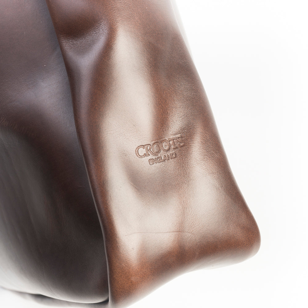 CROOTS ENGLAND - BORSA FIELD TOTE CXL01 - Horween Dark Brown