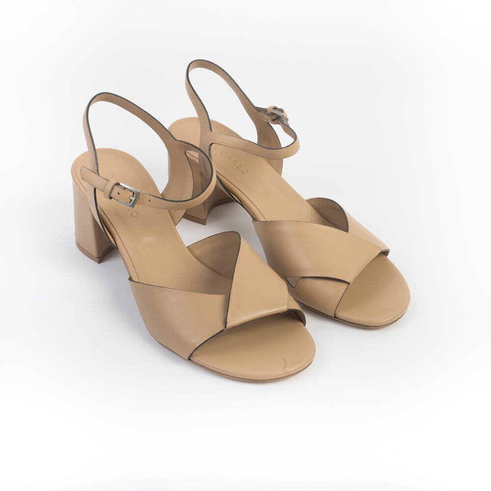 DEL CARLO - Sandali con Tacco - 11917 - Julia - Piuma Grano Scarpe Donna DEL CARLO
