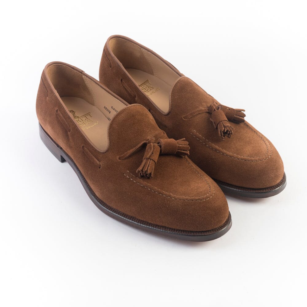 CROCKETT & JONES - Mocassino - Cavendish 2 - 29376A - Camoscio Tabacco Scarpe Uomo CROCKETT & JONES