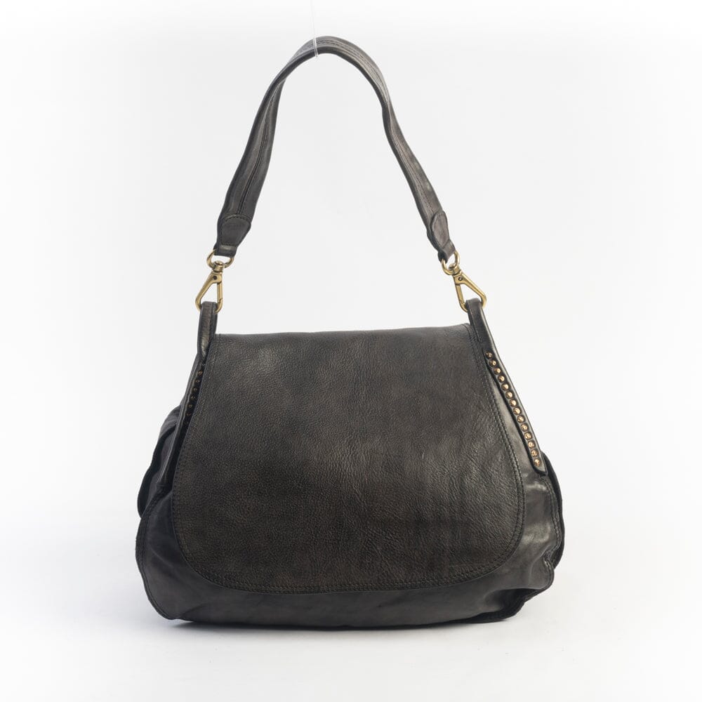 CAMPOMAGGI - Borsa a Tracolla - 41840 - Grigio Antracite Borse Campomaggi