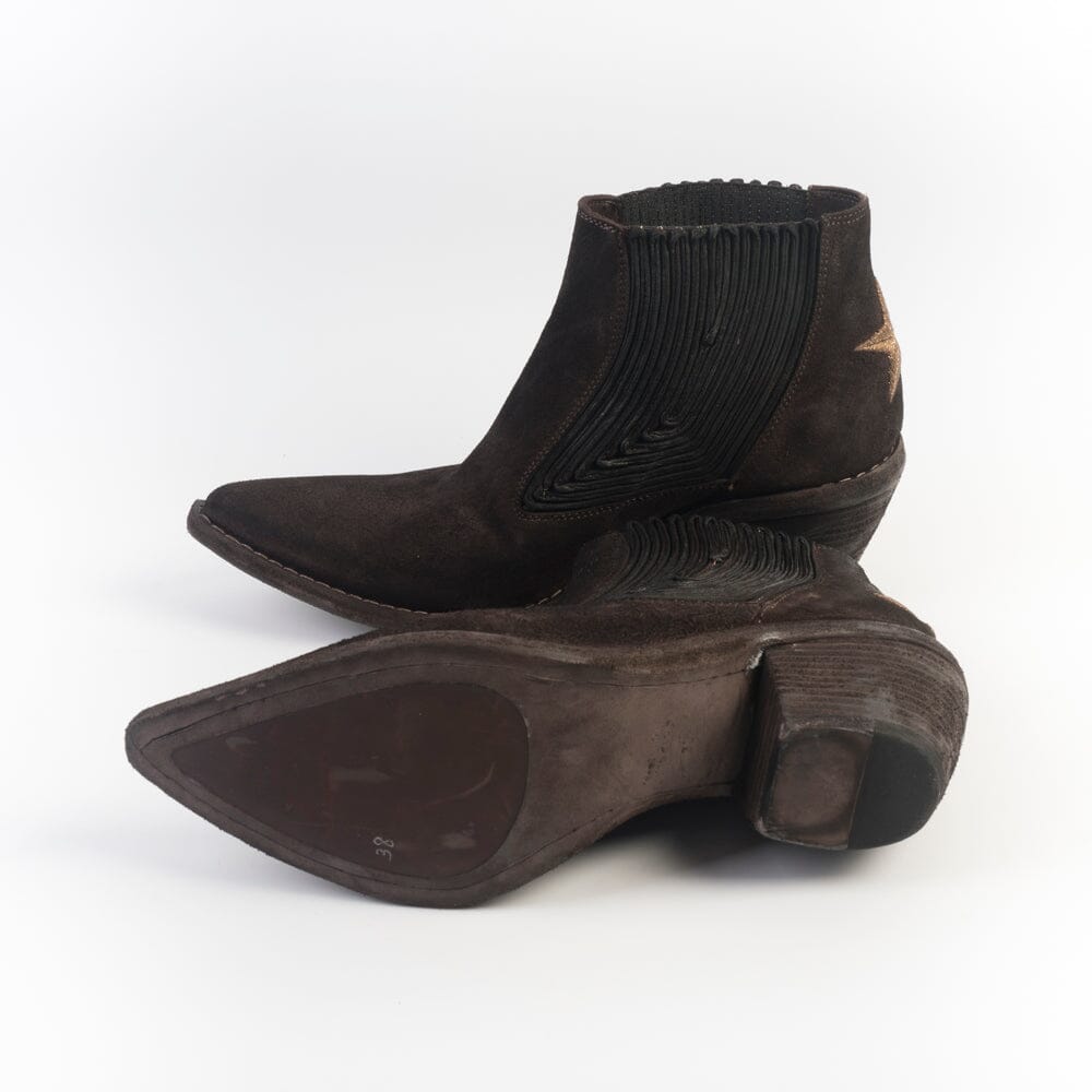 FAUZIAN JEUNESSE - Texano 3208 - Camoscio Ebano Scarpe Donna FAUZIAN JEUNESSE - Collezione Donna