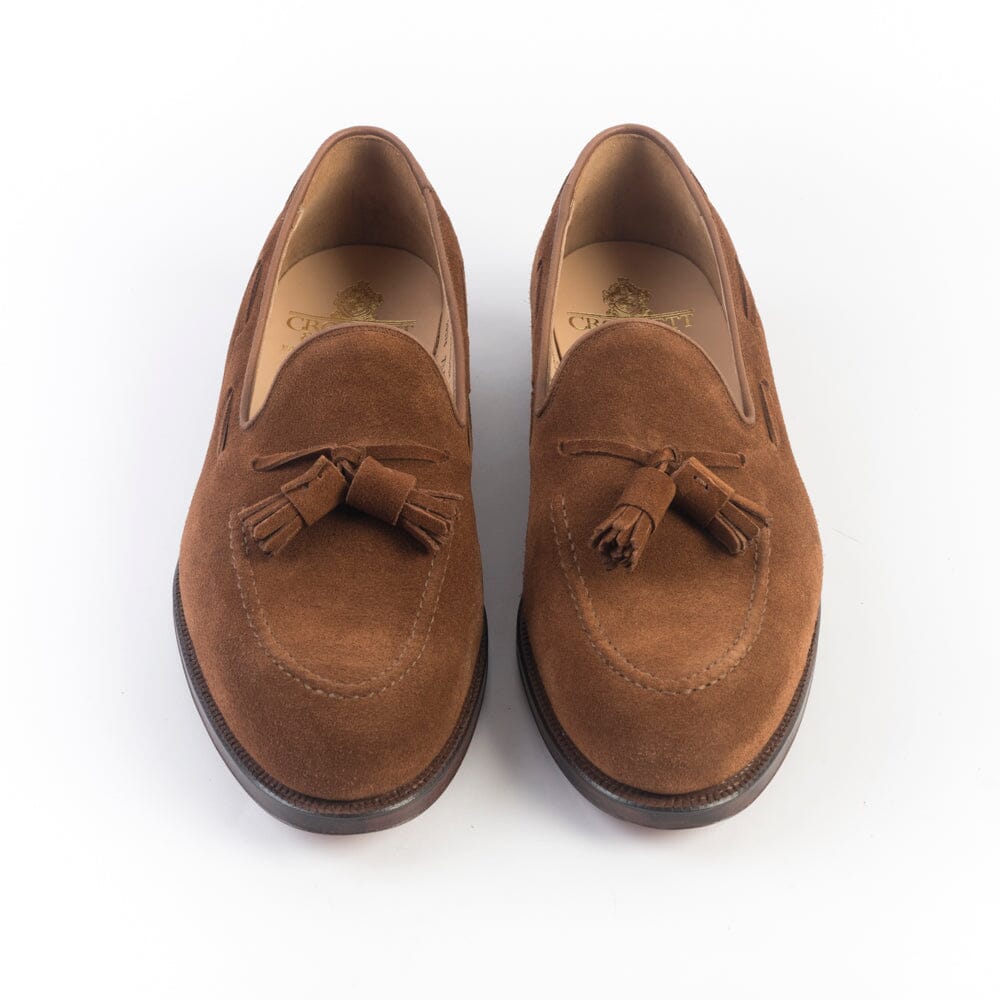 CROCKETT & JONES - Mocassino - Cavendish 2 - 29376A - Camoscio Tabacco Scarpe Uomo CROCKETT & JONES