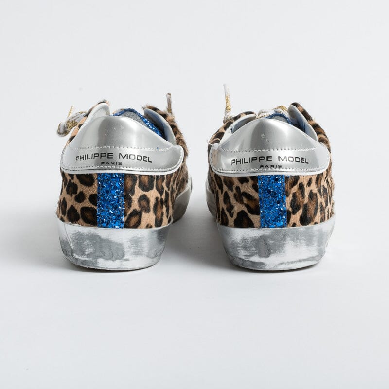 PHILIPPE MODEL - Sneakers PRLD LG01 - ParisX - Leopard Bluette Scarpe Donna Philippe Model Paris