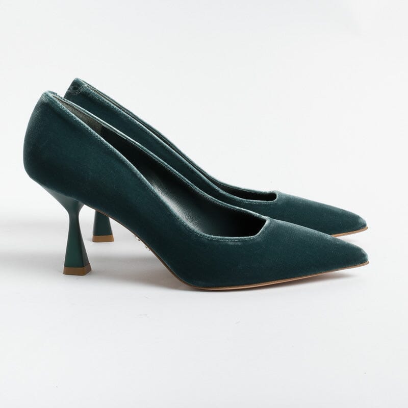 SERGIO LEVANTESI - Decolletè - Julia - Velluto Petrolio Scarpe Donna SERGIO LEVANTESI