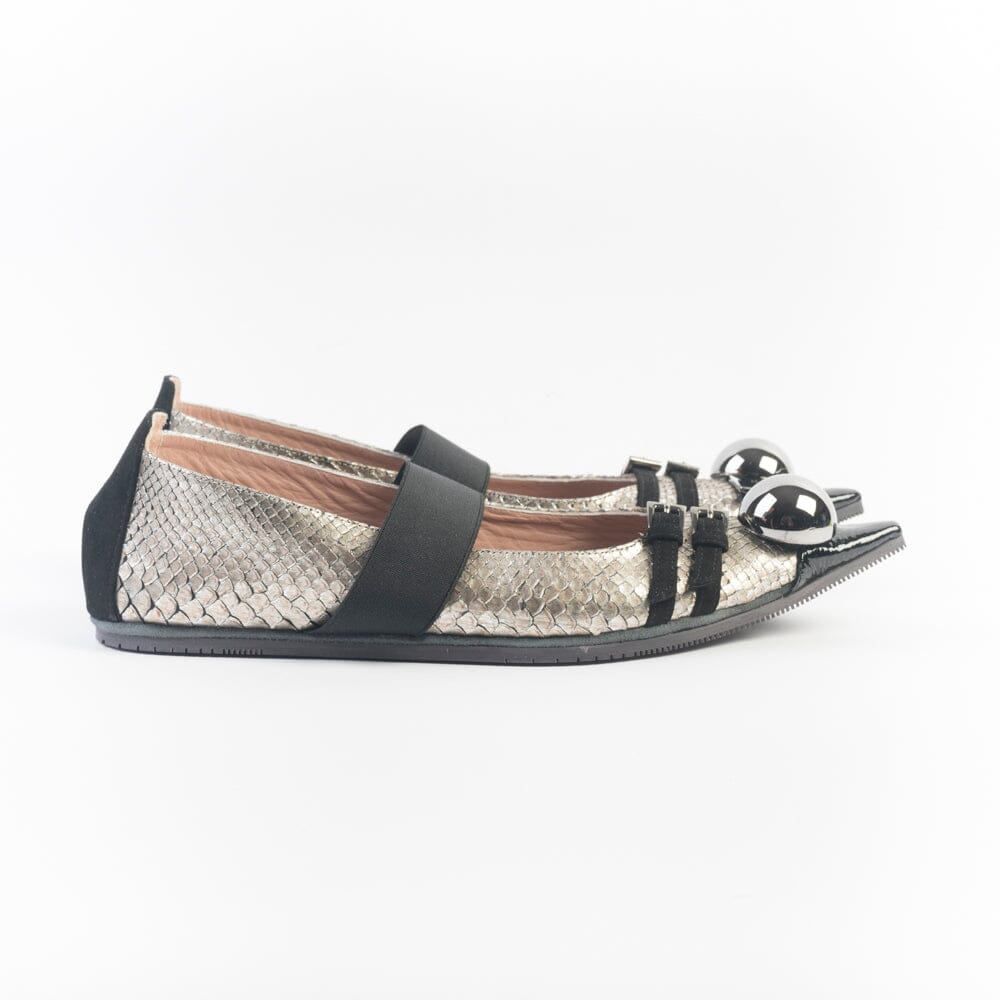 DOVE NUOTANO GLI SQUALI - Ballerina 5580 - Ayers Argento Scarpe Donna DOVE NUOTANO GLI SQUALI