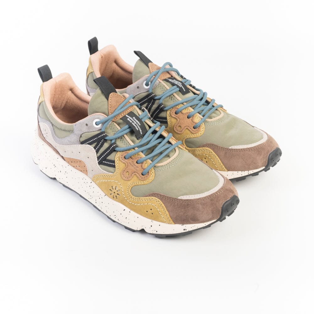 FLOWER MOUNTAIN - Sneakers Yamano 3 - 1D57 - Brown Military Scarpe Uomo FLOWER MOUNTAIN