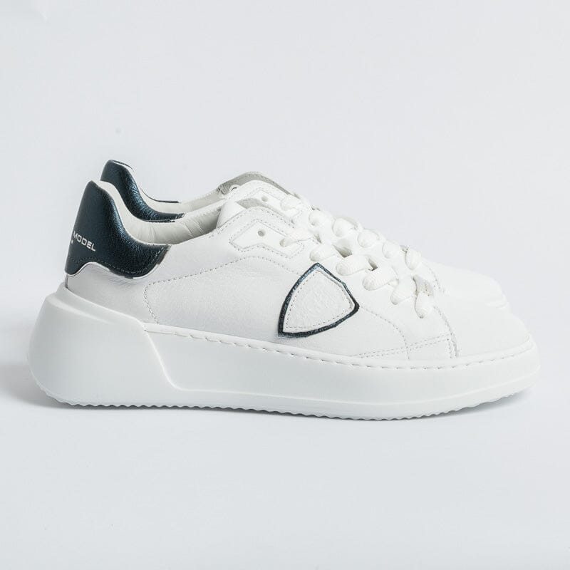 PHILIPPE MODEL - Sneakers BJLD WM02 - Tres Temple - Bianco Petrolio Scarpe Donna Philippe Model Paris