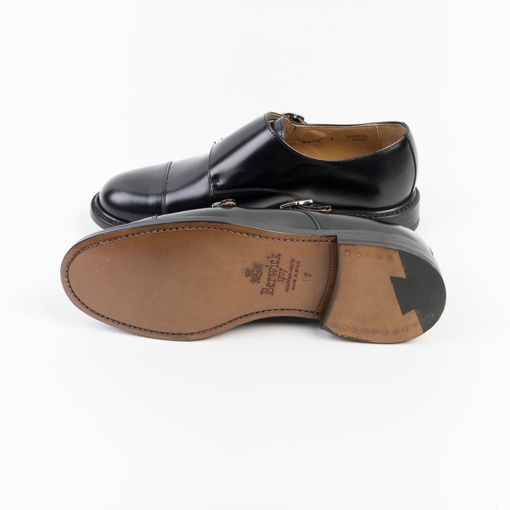 BERWICK 1707 - 5212 - Doppia Fibbia - Nero Scarpe Uomo Berwick 1707