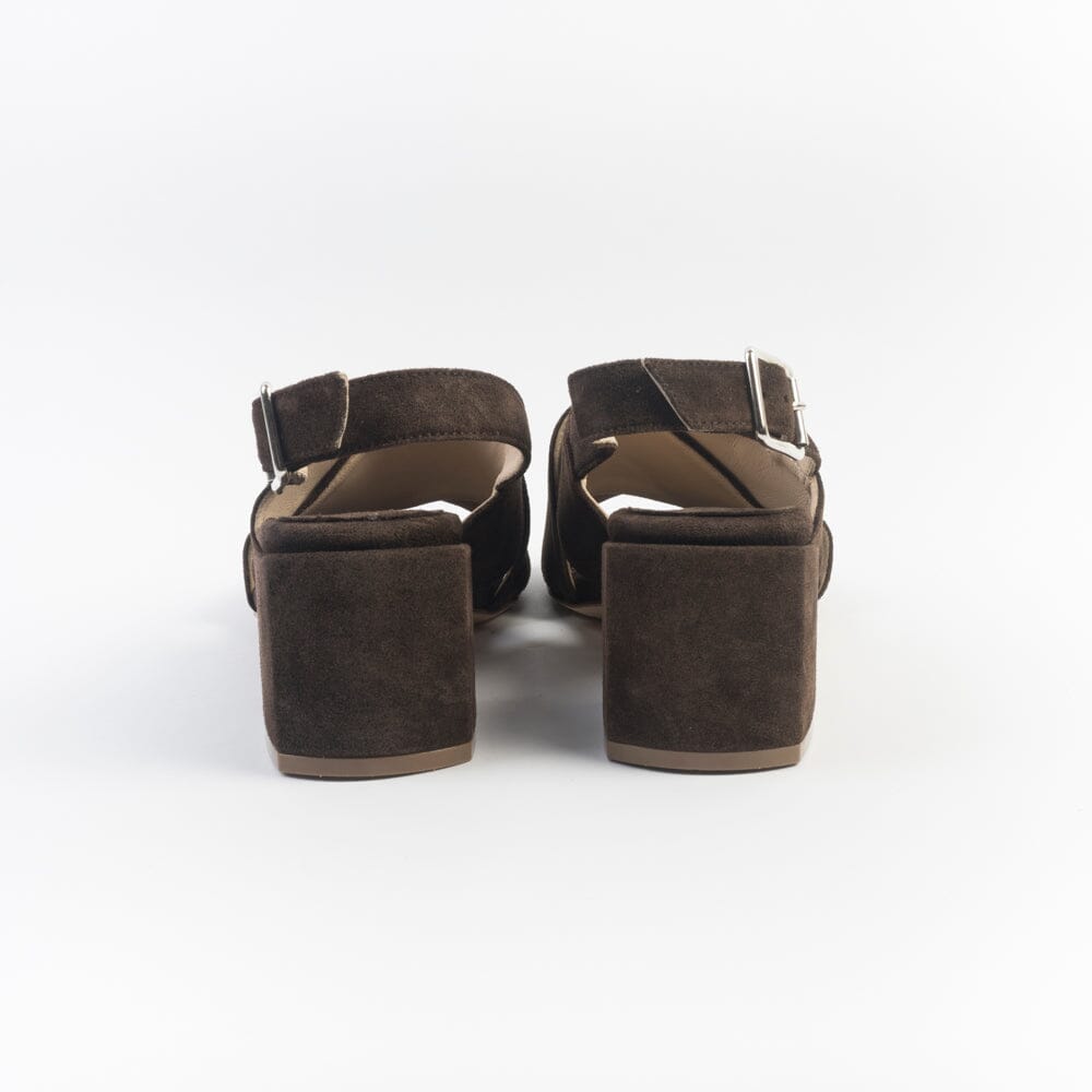 ANNA F. - Sandali con Tacco - 3725 - Velour Marrone Scarpe Donna Anna F.