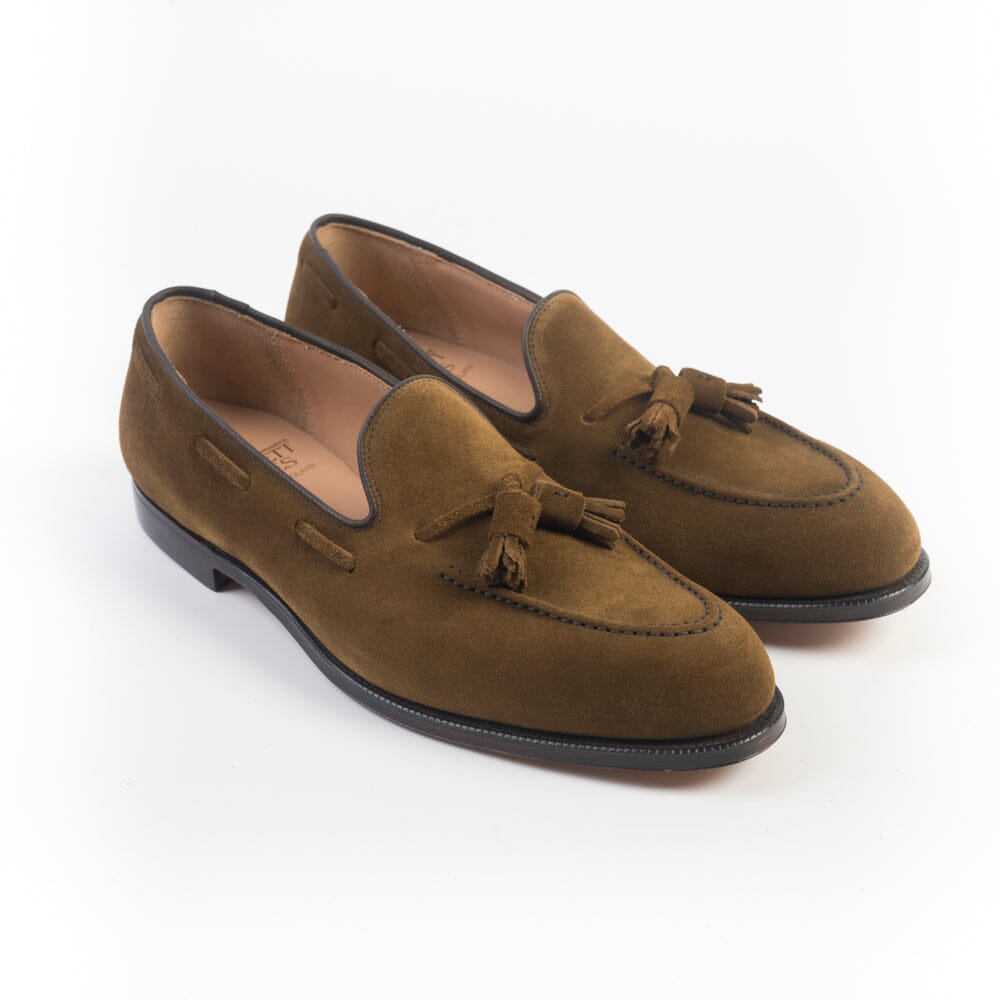 CROCKETT & JONES - Mocassino - Cavendish 2 - Suede Seawood Scarpe Uomo CROCKETT & JONES