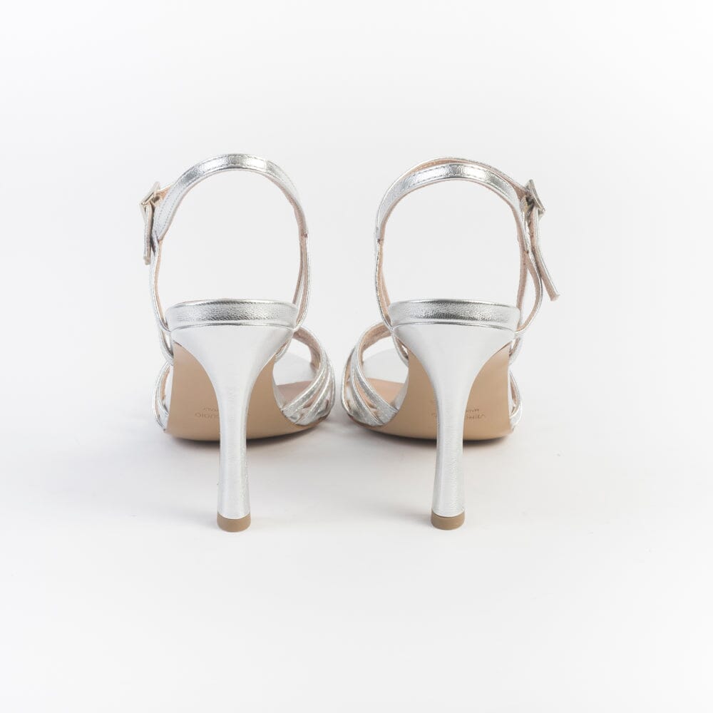 CappellettoShop - Sandali con Tacco - Serena9 - Argento Scarpe Donna CAPPELLETTO 1948