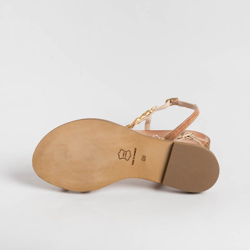 MAKIS KOTRIS - Sandali Bassi Infradito K870 - Naturale Scarpe Donna MAKIS KOTRIS