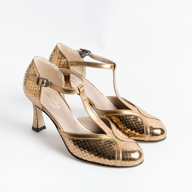 CHEVILLE - Decollete - Rose - Laminato Bronzo Scarpe Donna CHEVILLE