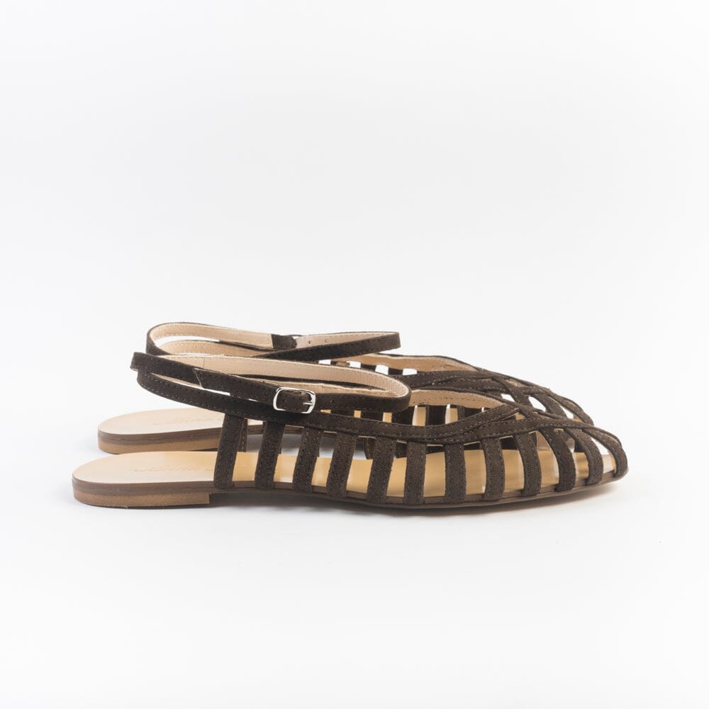 ANNA F. - Sandali 513 - Camoscio Marrone Scarpe Donna Anna F.