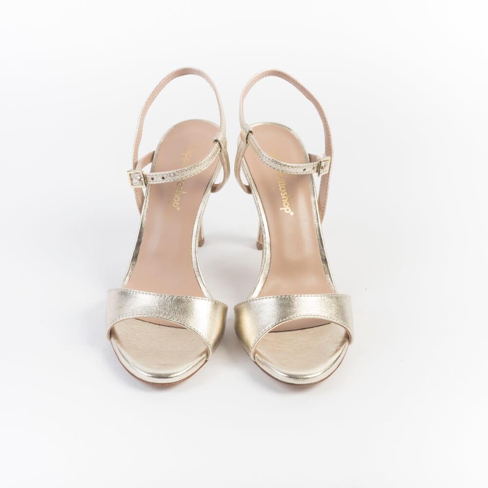 CappellettoShop - Sandali con Tacco - Serena6 - Platino Scarpe Donna CAPPELLETTO 1948