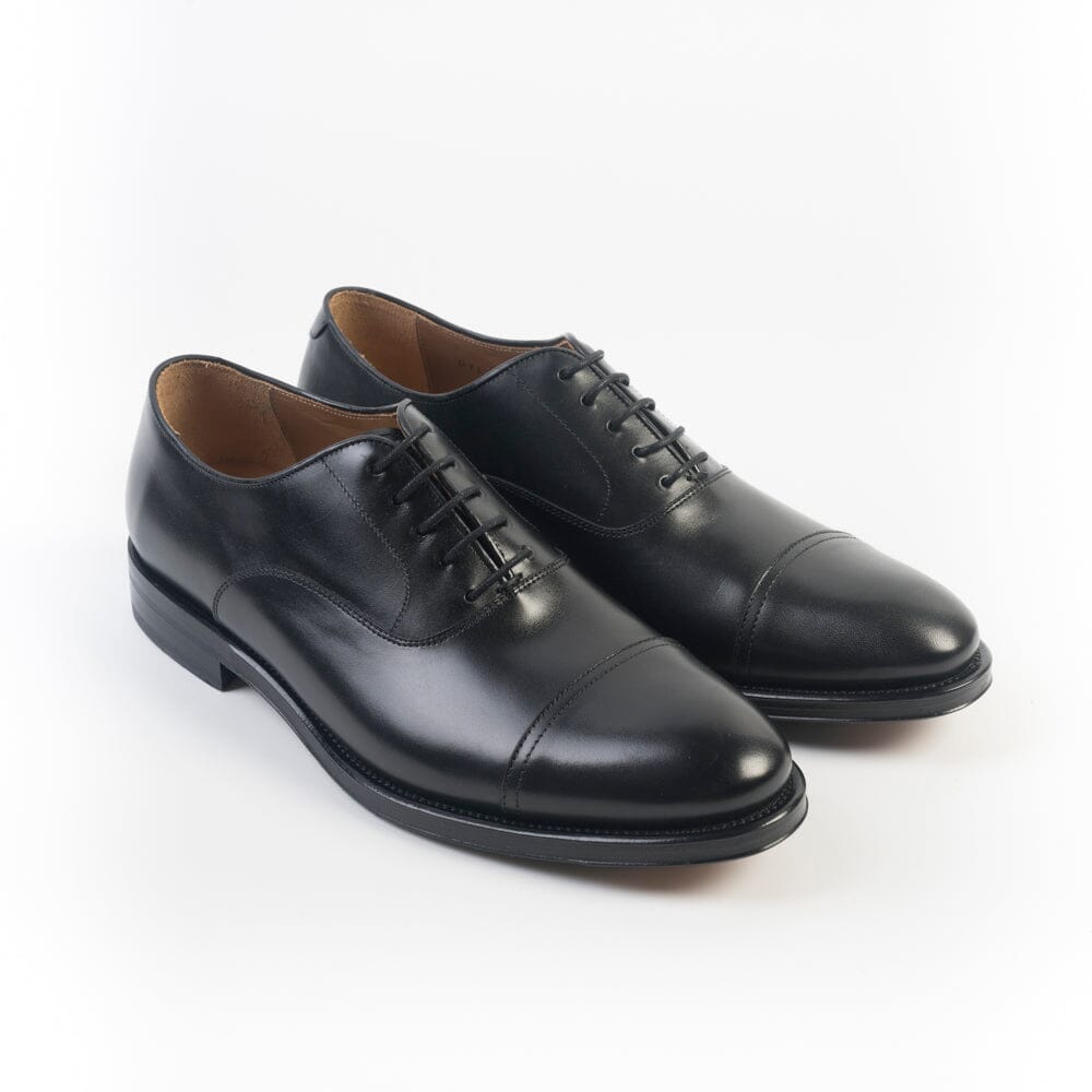 CAPPELLETTOSHOP - Francesina - X2087 - Box Nero Scarpe Uomo CAPPELLETTO 1948 - Collezione Uomo